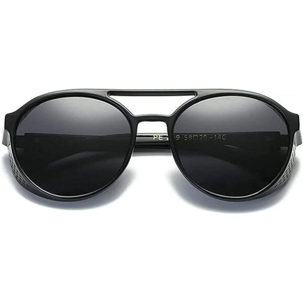 Retro Round Sunglasses Men Women Vintage Gothic Glasses Street Wear Lentes Gafas